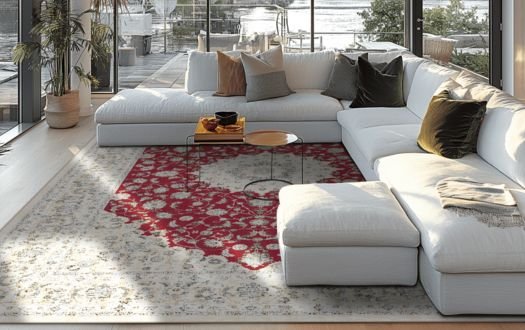Antique silk carpet
