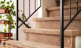 Brown Stair Carpet