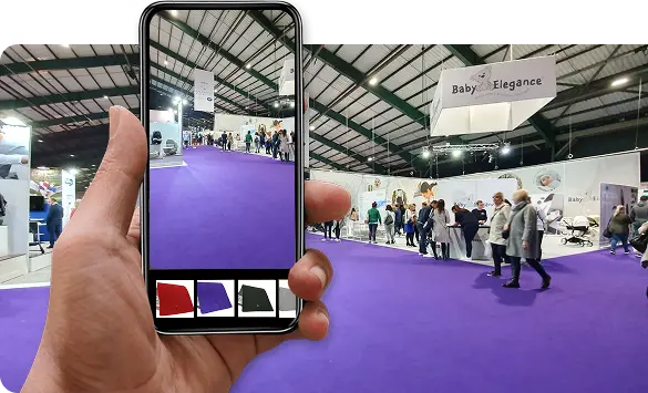Budget-friendly exhibition carpet