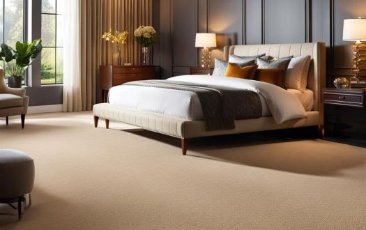 Comfortable bedroom carpet