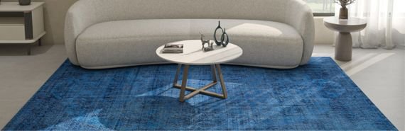 Comfortable blue carpet