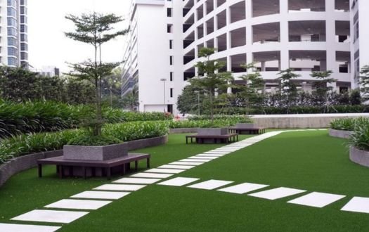 Comfortable grass carpet