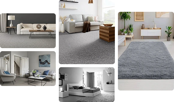 Contemporary grey carpet