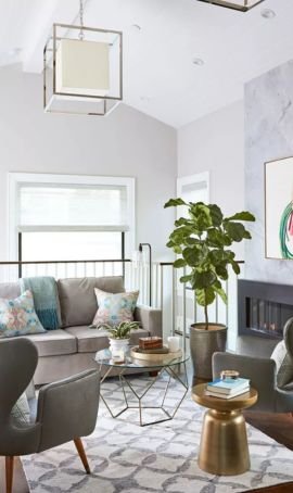 Cozy living room carpet