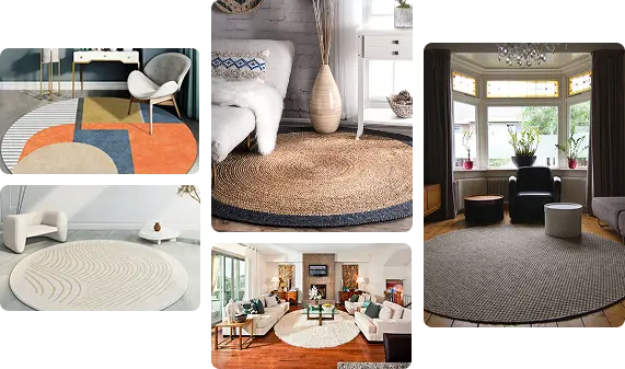 Cute round carpet