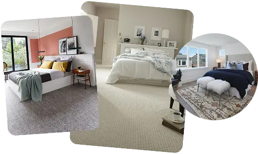 Decorative bedroom carpet
