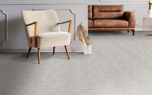 Easy-to-clean grey carpet