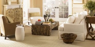 Easy-to-clean living room carpet
