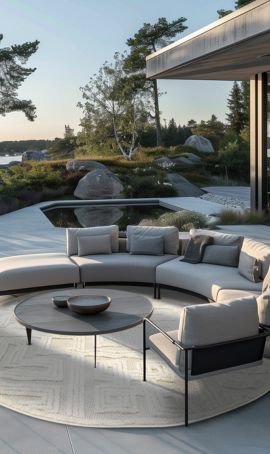 Handcrafted round carpet