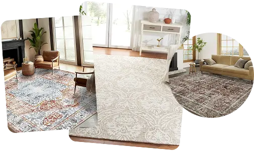 Intricate silk carpet