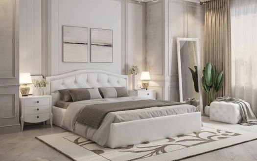 Plush bedroom carpet