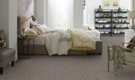 Plush wool carpet