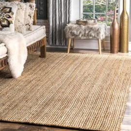 Rustic jute carpet