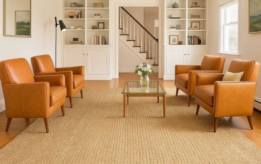 Strong jute carpet