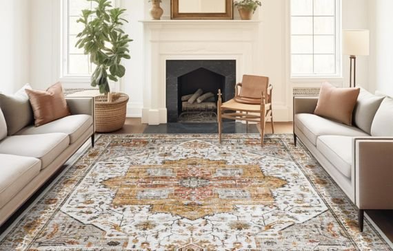 Traditional silk carpet