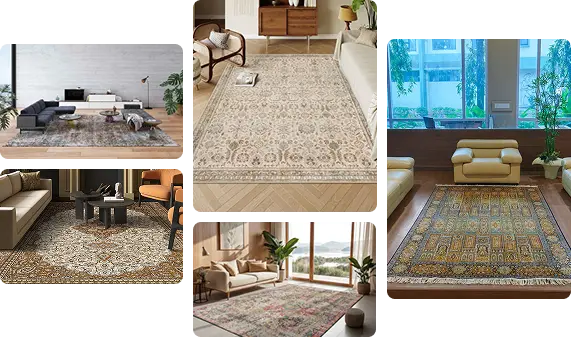 Vintage silk carpet