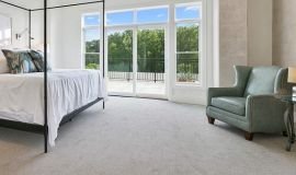 Warm wool carpet