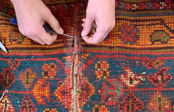 Long-lasting carpet stitching