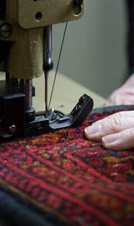 Strong carpet stitching