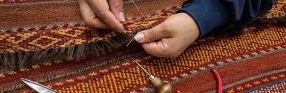 Sturdy carpet stitching