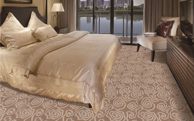 Bedroom Carpet With Oriental Design