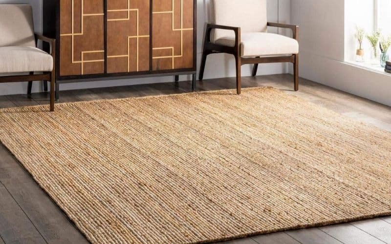 Jute Carpet With Rustic Design