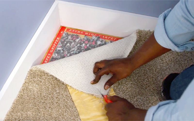 Trim and Place the Carpet