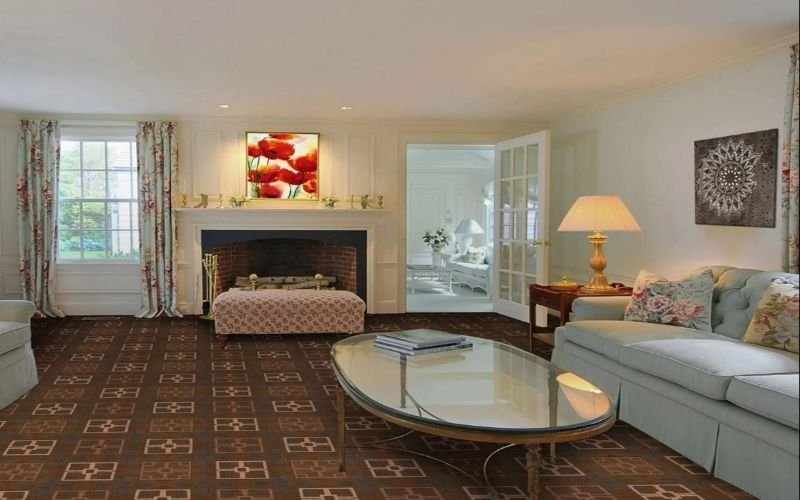 Wall-To-Wall Carpet In Distressed Designs