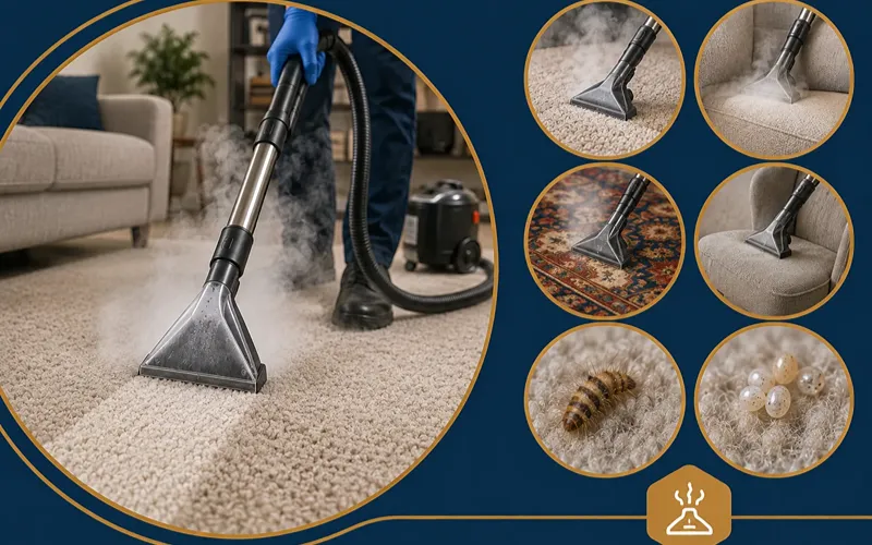 3. Steam Clean Carpets and Upholstery