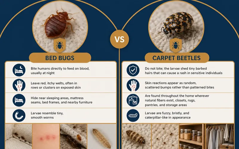 Carpet Beetles vs. Bed Bugs How to Tell the Difference