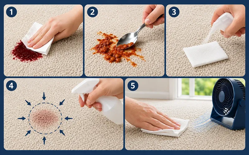 General Carpet Stain Removal Steps