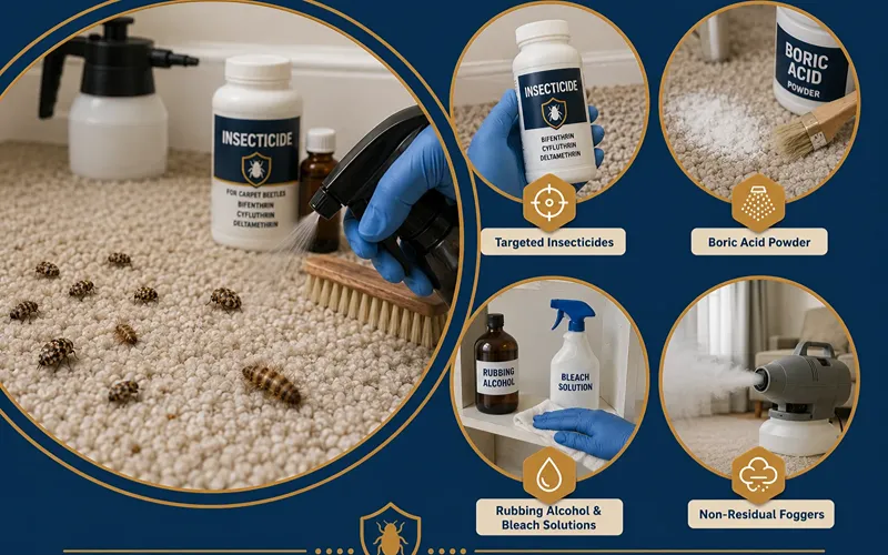How to Get Rid of Carpet Beetles Using Chemical Treatments